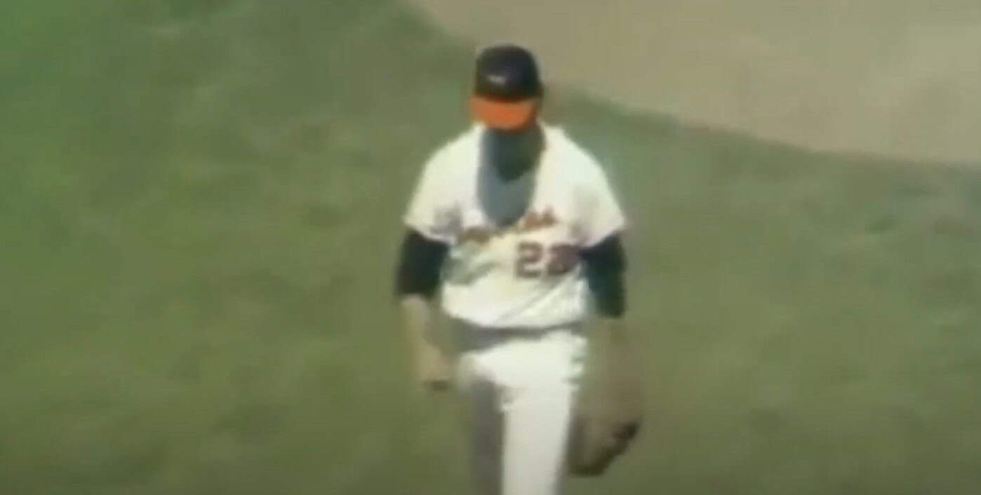Jim Palmer in action, representing the Celtic magic in baseball history.